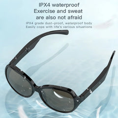 2024 Bluetooth 5.3 Smart Waterproof Sunglasses–Anti-UV lenses and (open ear) Sound, for Men and Women.